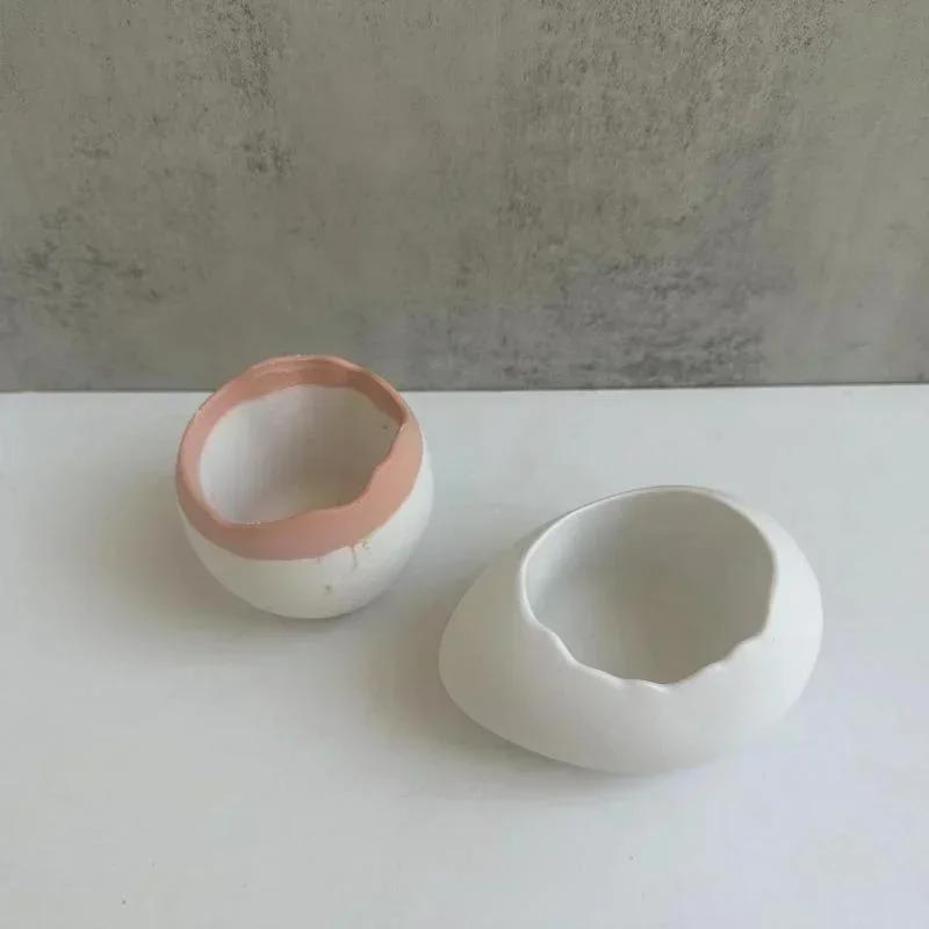 Plaster Handmade Mold Egg-shap - Echeveria Succulent avaliação e preço