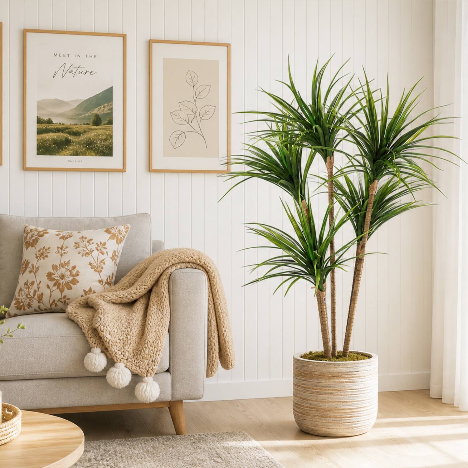 4.27FT/5 FT Artificial Dracaen - Dracaena Marginata avaliação e preço