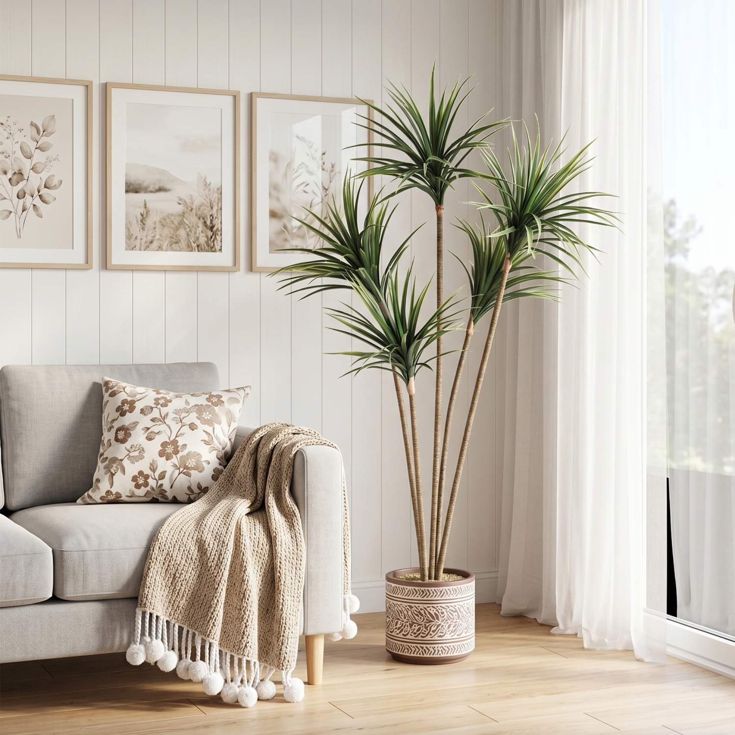4.27FT/5 FT Artificial Dracaen - Dracaena Marginata avaliação e preço