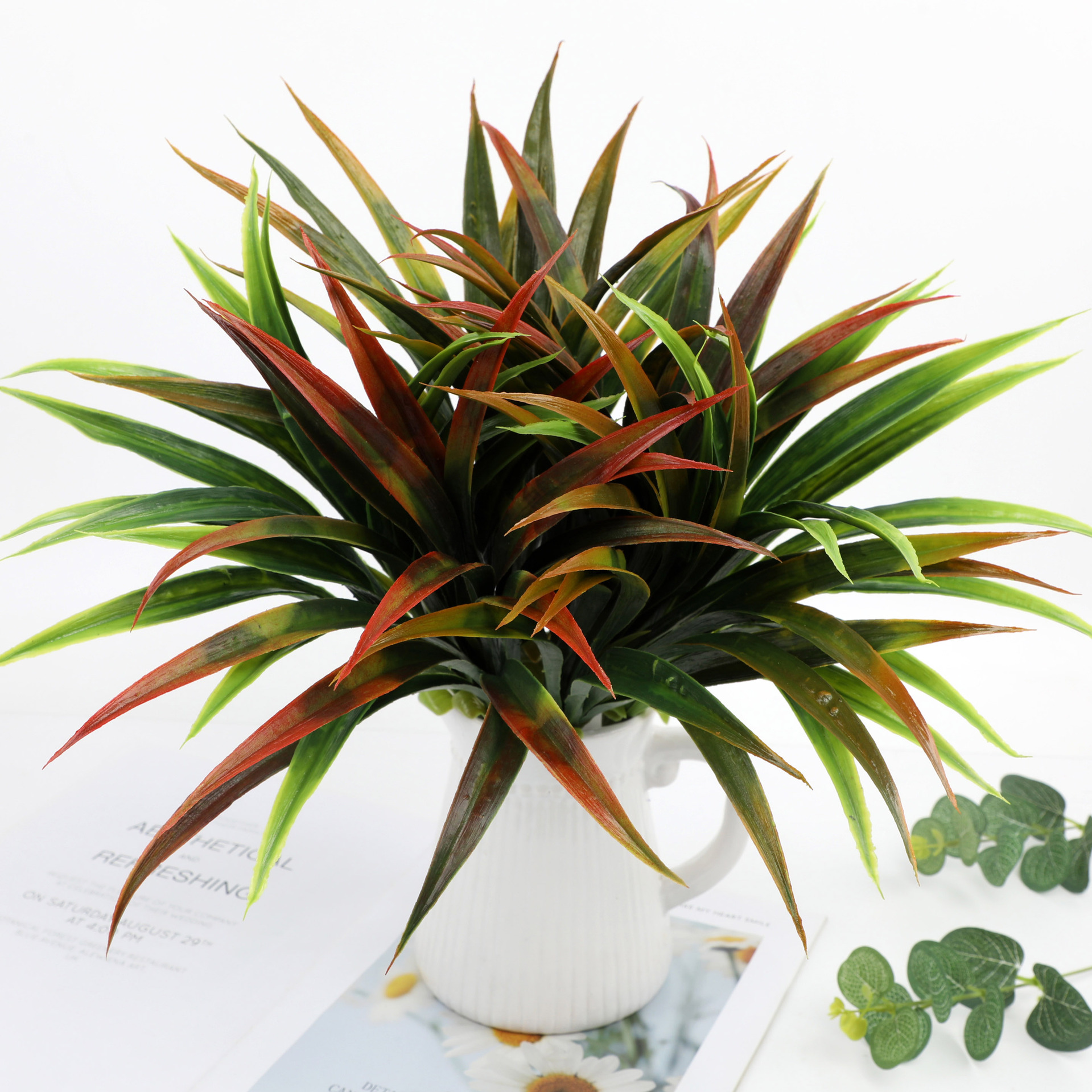 3PCSArtificial Gladiolus Grass - Dracaena Marginata avaliação e preço