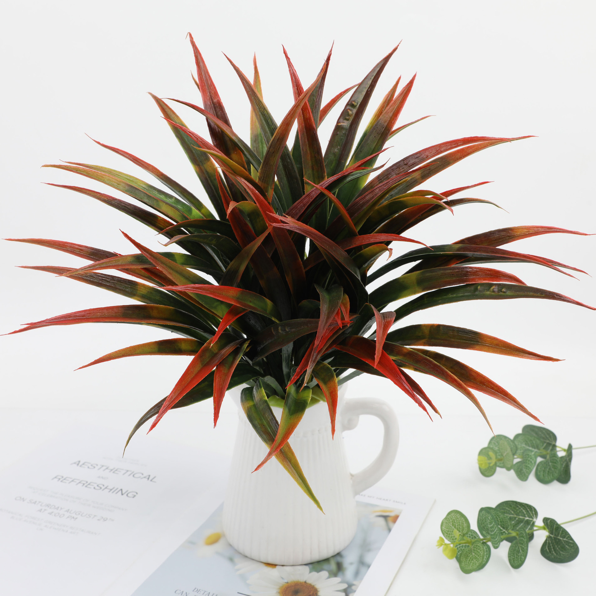 3PCSArtificial Gladiolus Grass - Dracaena Marginata avaliação e preço
