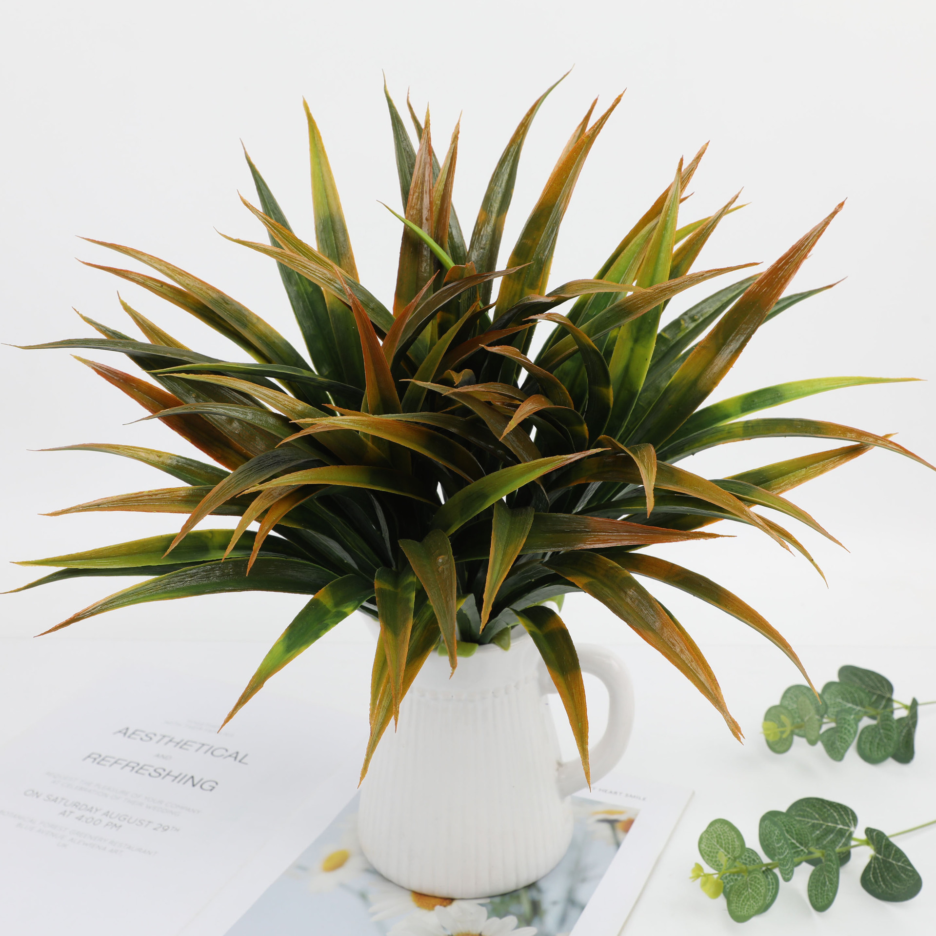3PCSArtificial Gladiolus Grass - Dracaena Marginata avaliação e preço