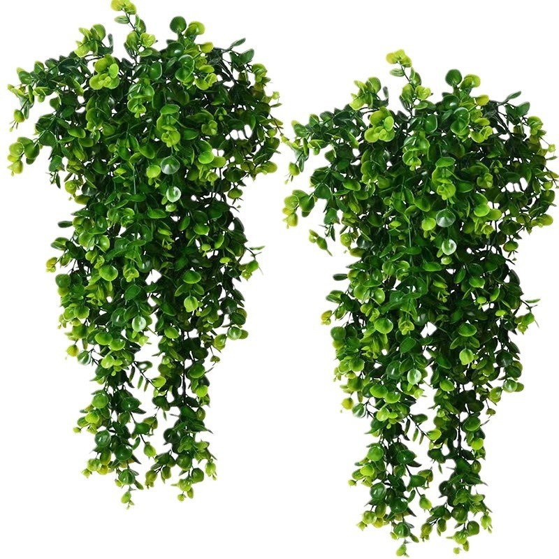 1Pcs Artificial 5Forks Rattan  - Pilea Peperomioides avaliação e preço