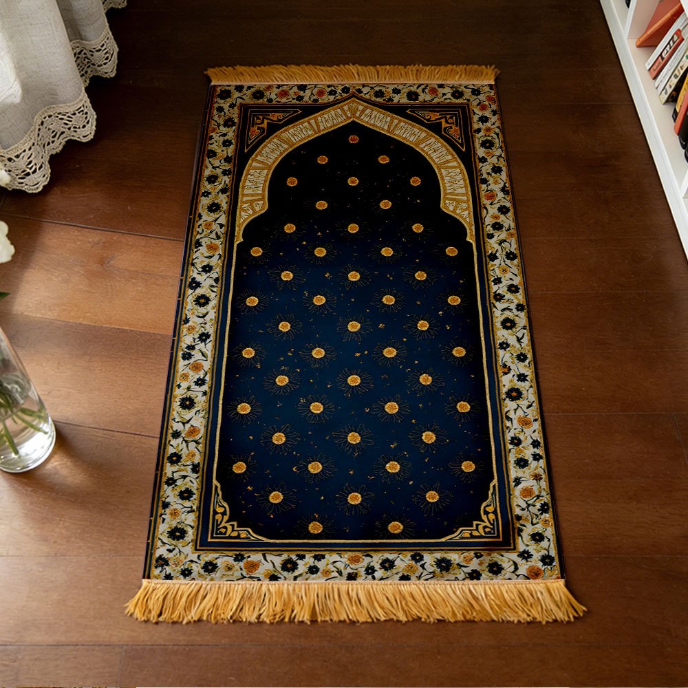 Polyester Muslim Prayer Rug Po - Maranta Prayer Plant avaliação e preço