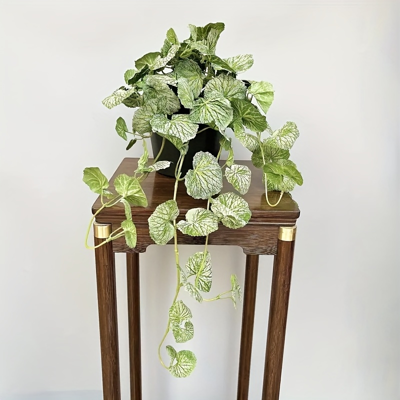 An artificial hanging vine pla - Pilea Peperomioides avaliação e preço