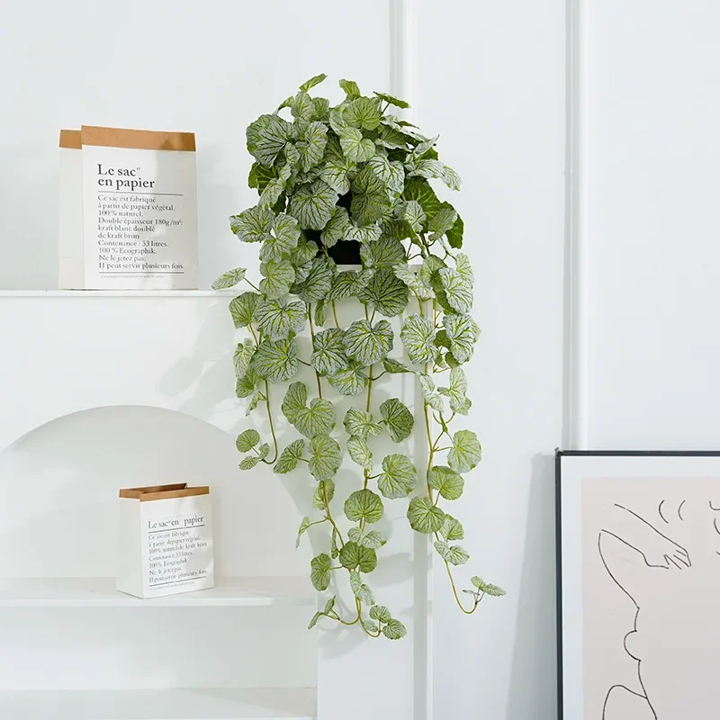 40-70cm Fake Hanging Plants Ar - Pilea Peperomioides avaliação e preço