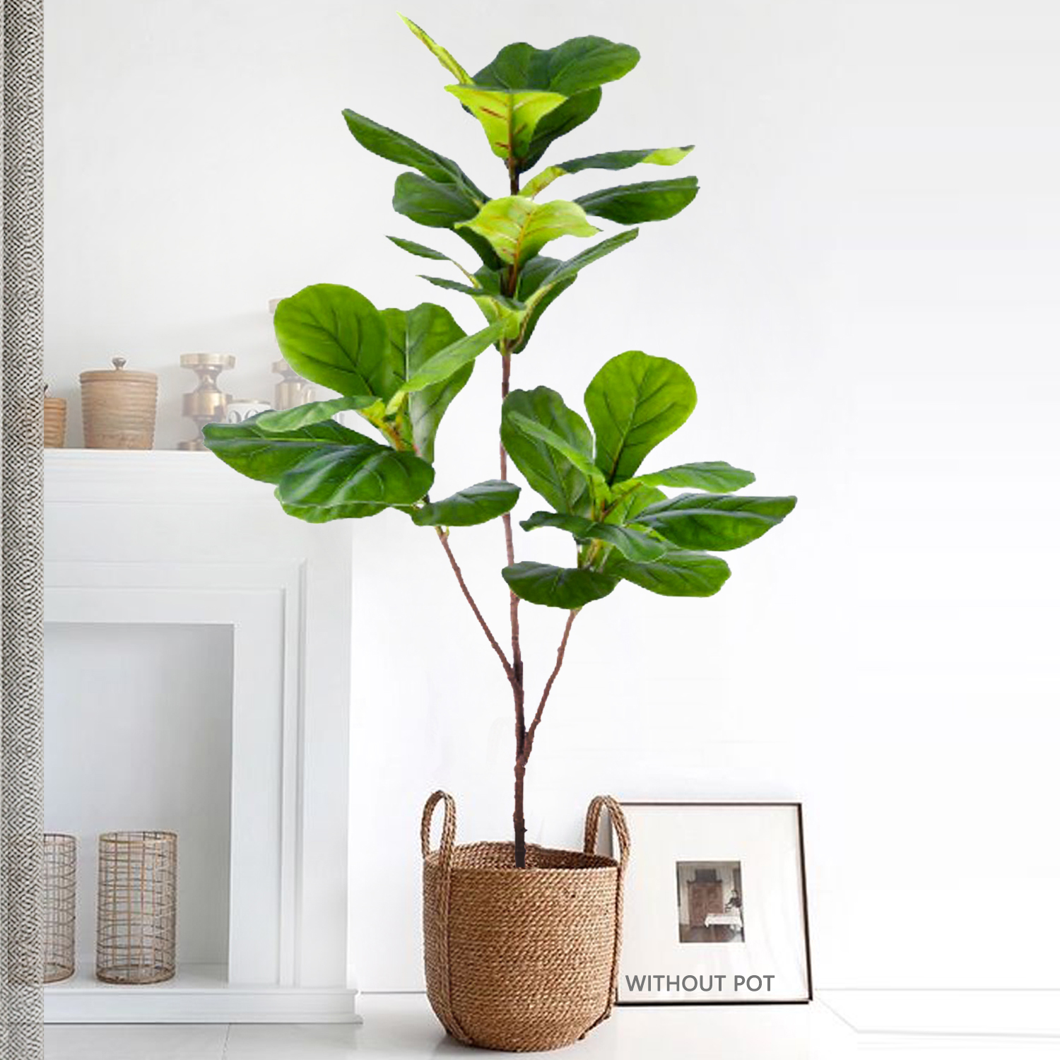 76-135cm Artificial Ficus Tree - Ficus Lyrata Tree avaliação e preço
