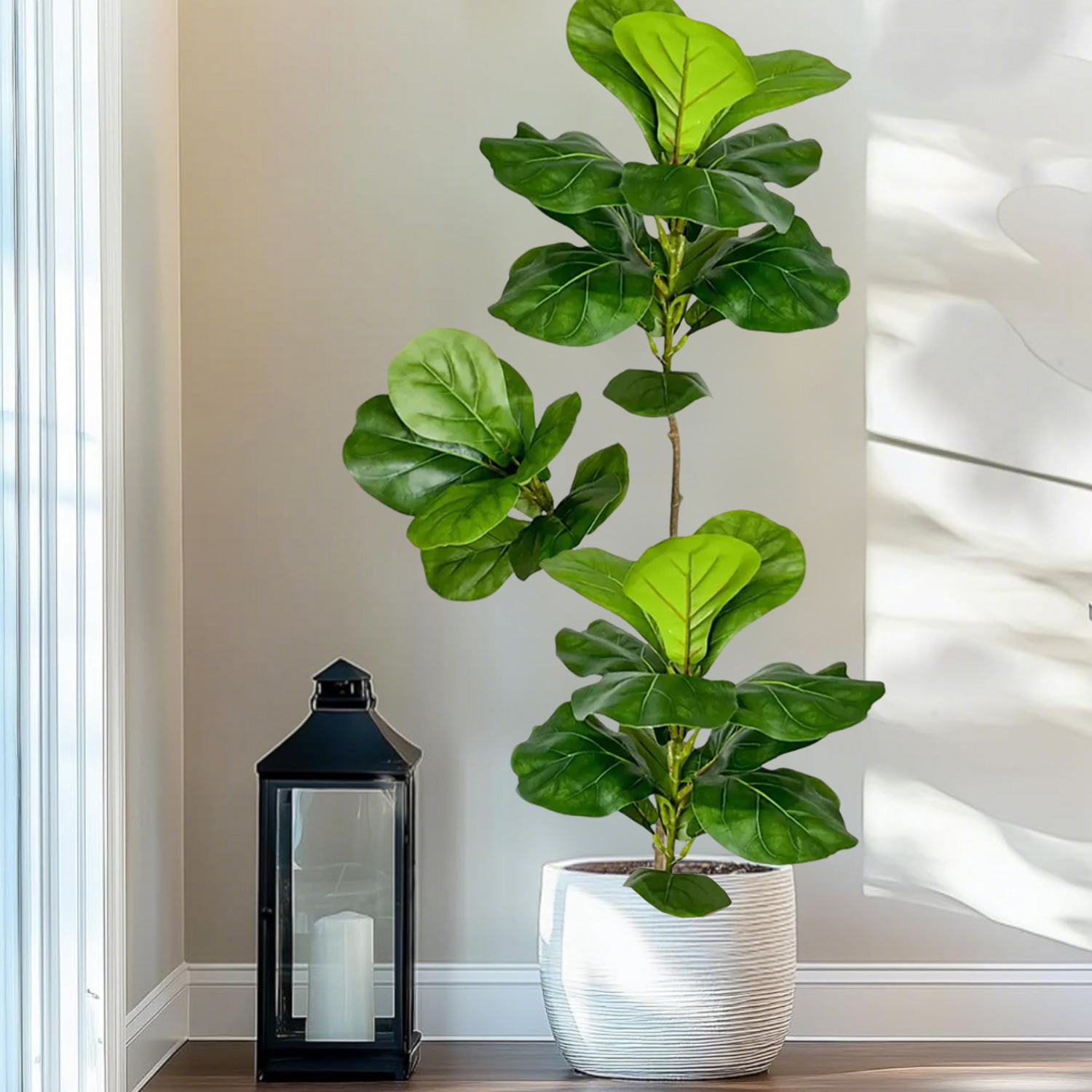 76-135cm Artificial Ficus Tree - Ficus Lyrata Tree avaliação e preço