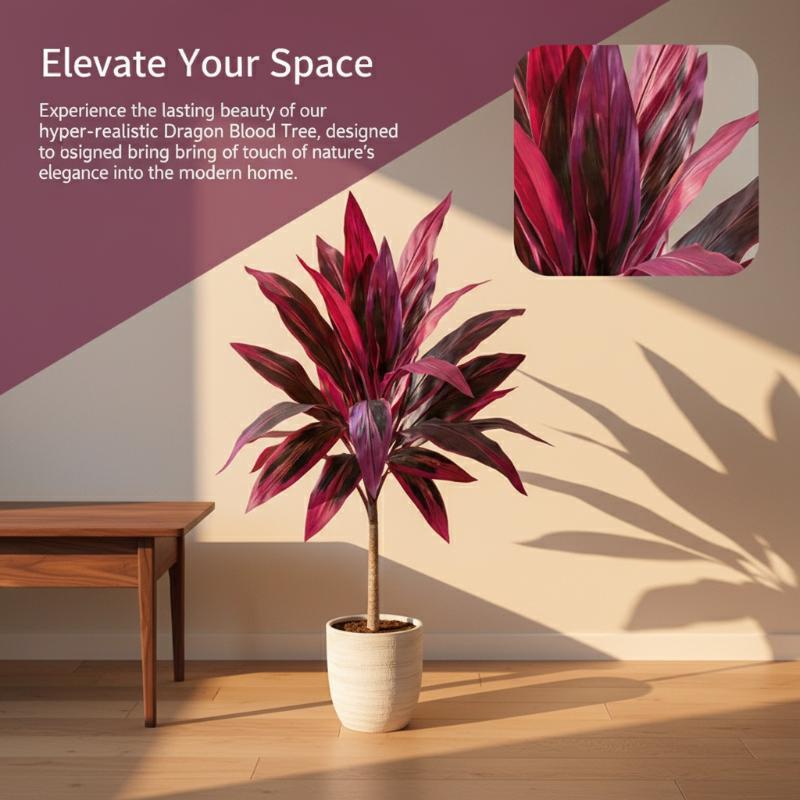Large Artificial Dracaena Marg - Dracaena Marginata avaliação e preço