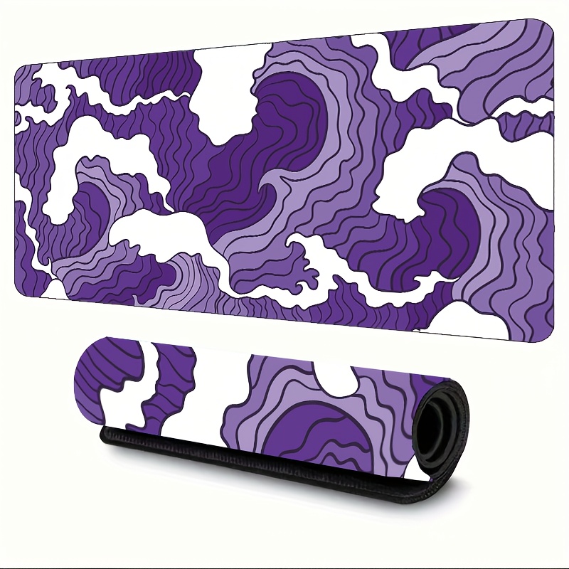 Purple and white waves Art Des - Tradescantia Purple avaliação e preço