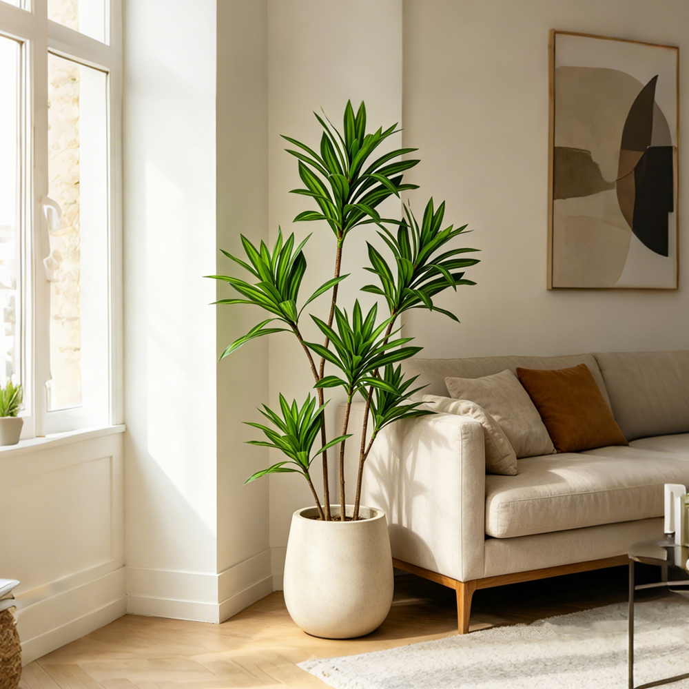 66-98cm Large Artificial Palm  - Dracaena Marginata avaliação e preço