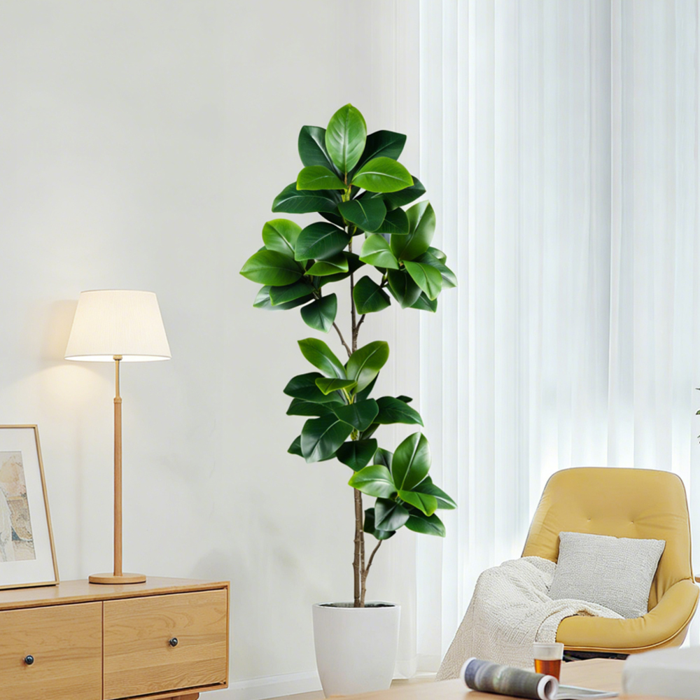 74-140cm Artificial Rubber Tre - Ficus Lyrata Tree avaliação e preço