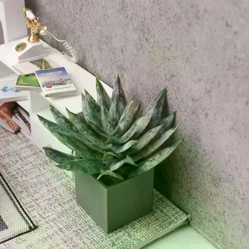 Dollhouse Decor Mini Aloe Vera - Aloe Vera Pot avaliação e preço