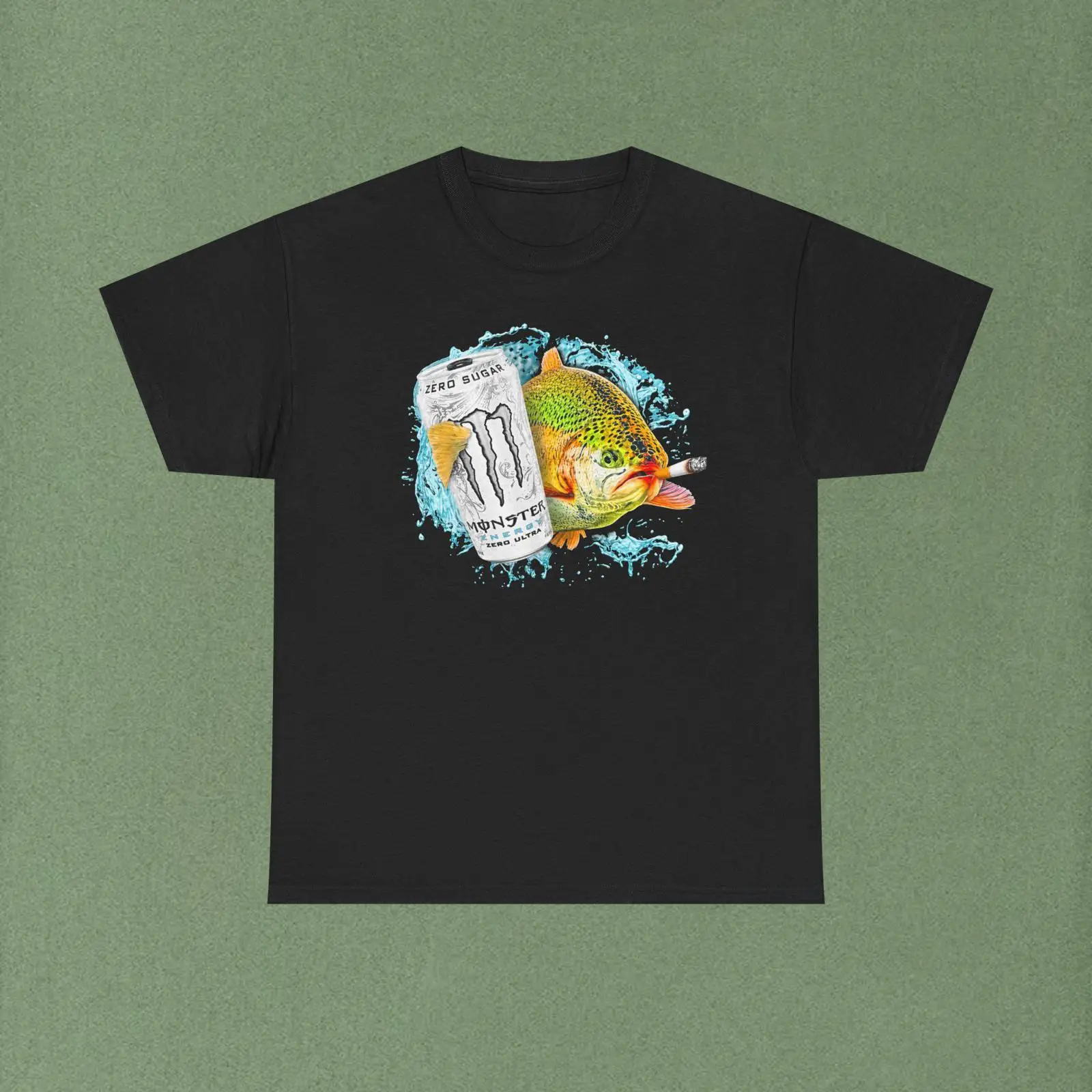 White Monster Fish T Shirt vin - Monstera Adansonii avaliação e preço