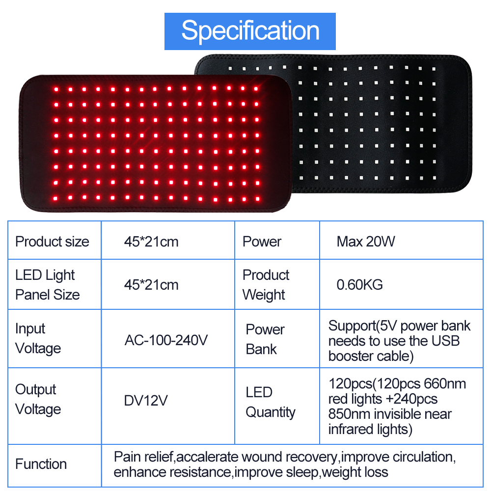 LED Red Light Belt 850nm and 6 - Aglaonema Red avaliação e preço