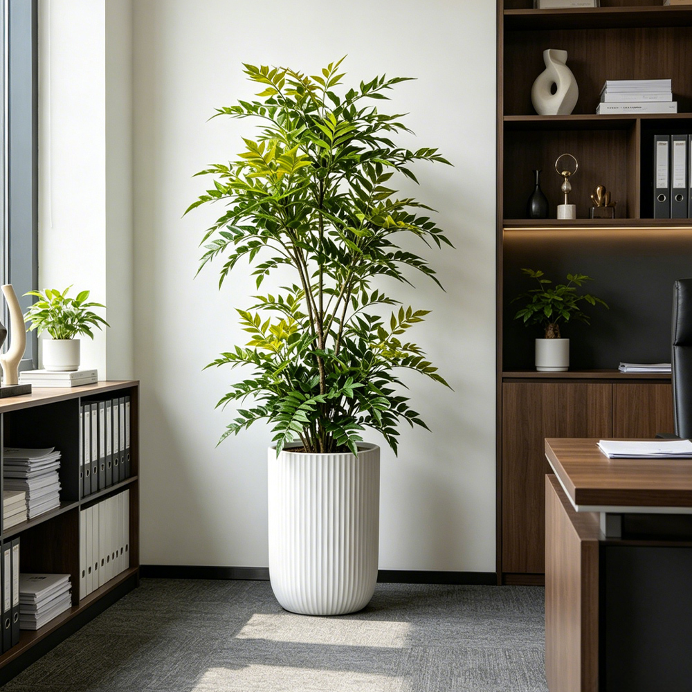 73-135cm Artificial Nandina Pl - Ficus Lyrata Tree avaliação e preço