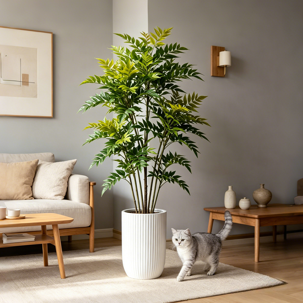 73-135cm Artificial Nandina Pl - Ficus Lyrata Tree avaliação e preço