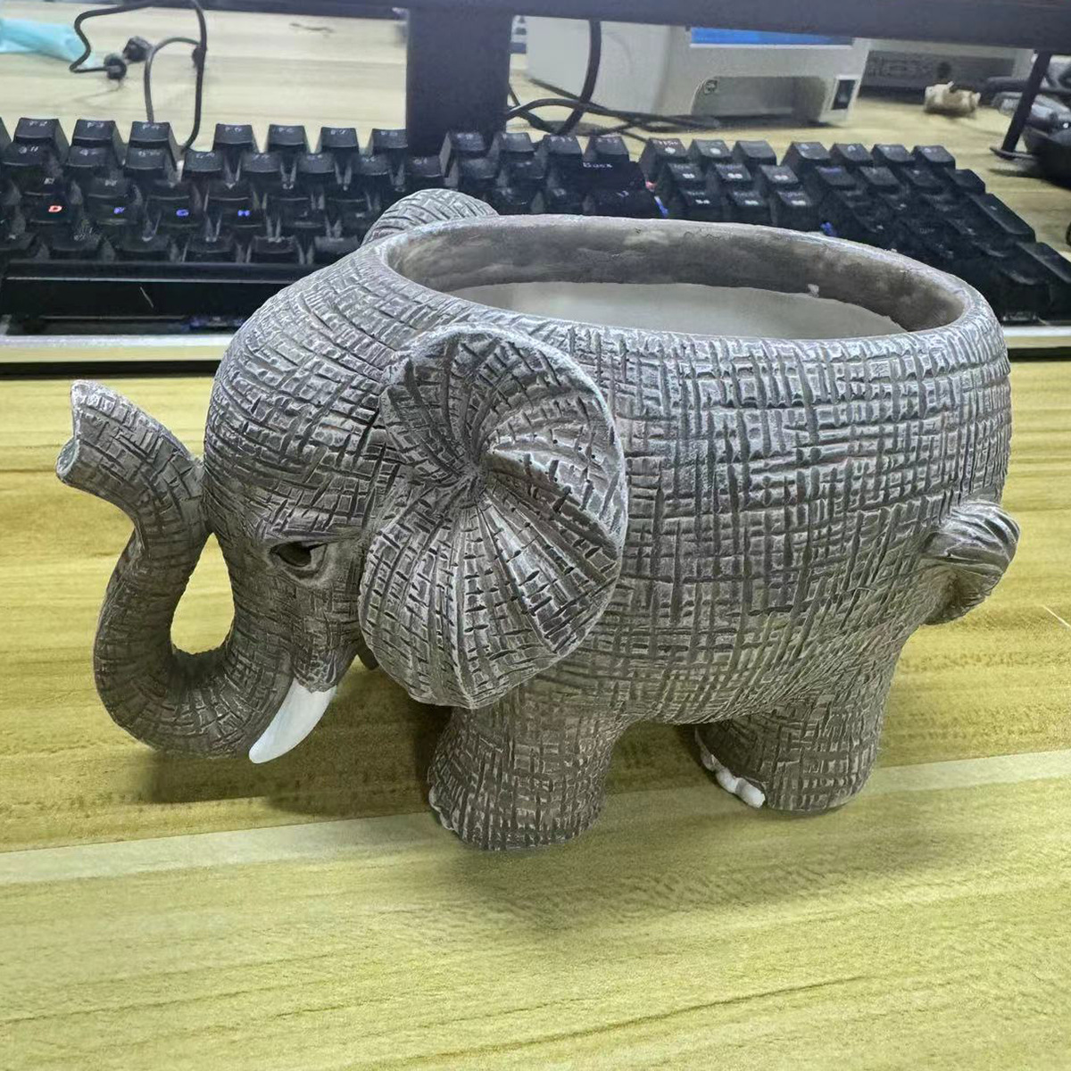 Cute Elephant Resin Succulent  - Echeveria Succulent avaliação e preço