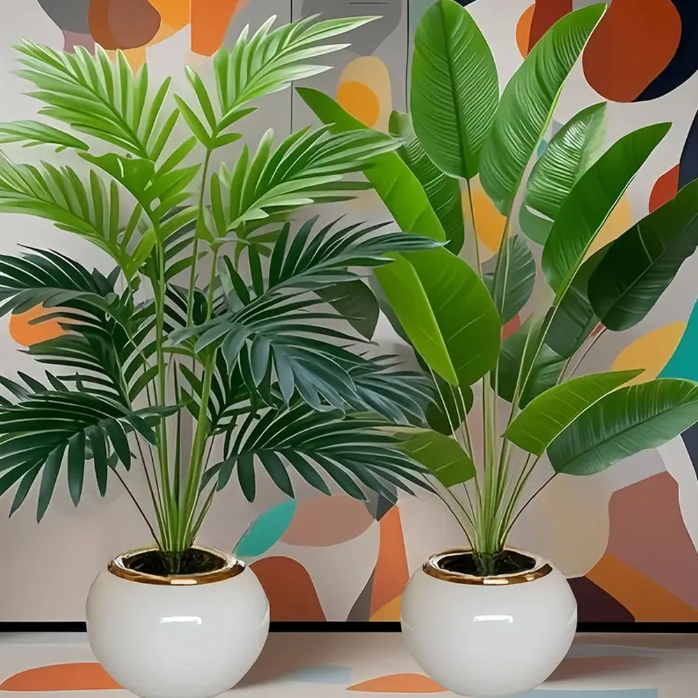 2Pcs Outdoor Artificial Green  - Dracaena Marginata avaliação e preço