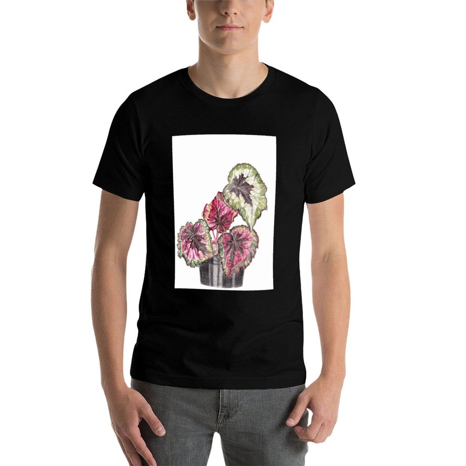 Begonia Rex T-Shirt Simple Gra - Begonia Rex avaliação e preço