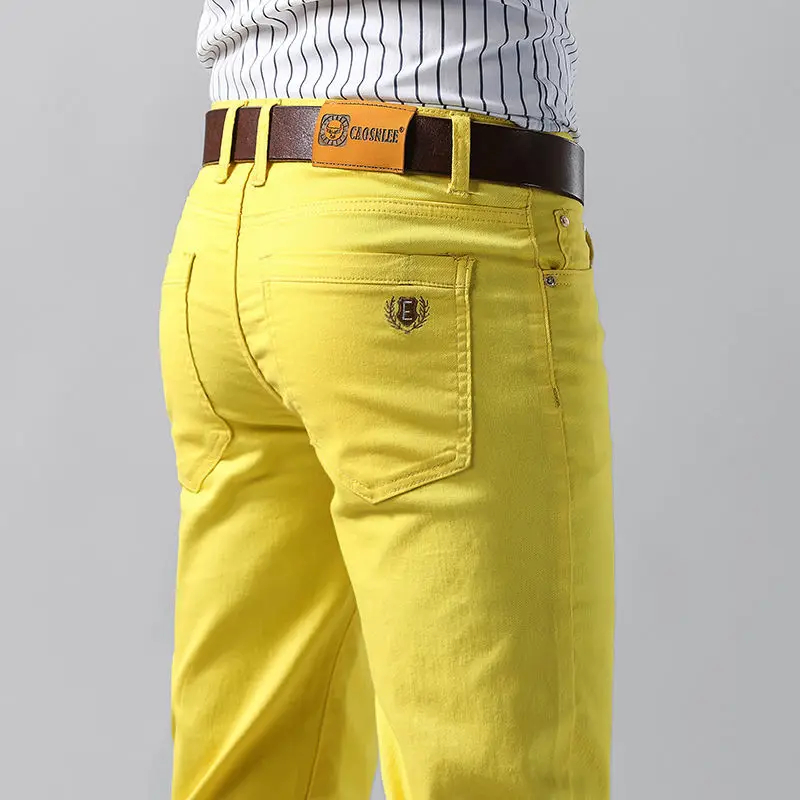 5 Colors Men's Colorful Denim  - Aglaonema Red avaliação e preço
